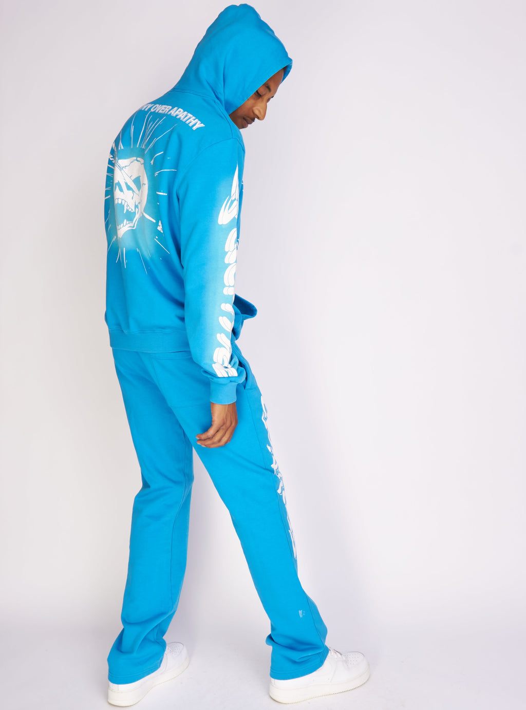 Politics Hoodie - Dennis - Blue Wash - 721