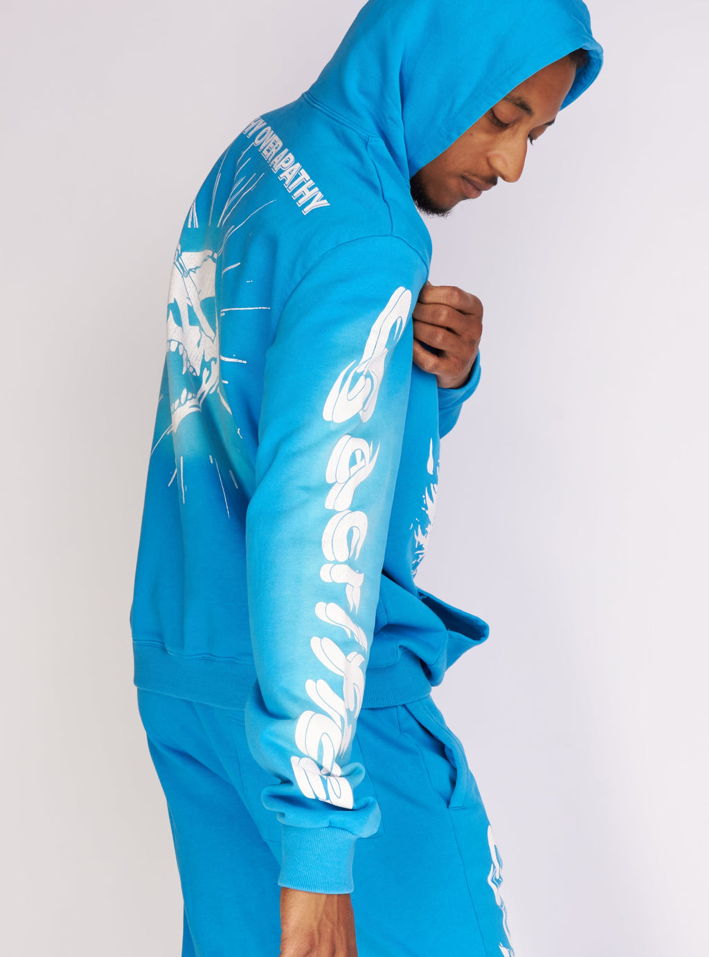 Politics Hoodie - Dennis - Blue Wash - 721