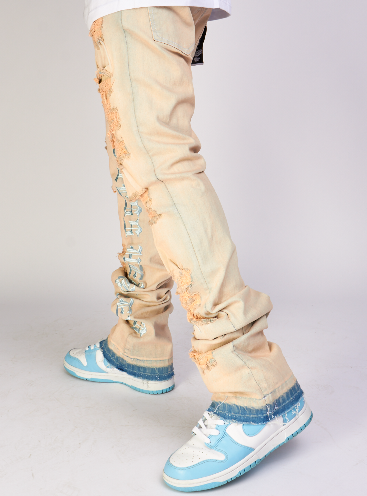 Focus Jeans - Heartless Stacked - Beige - 3559C