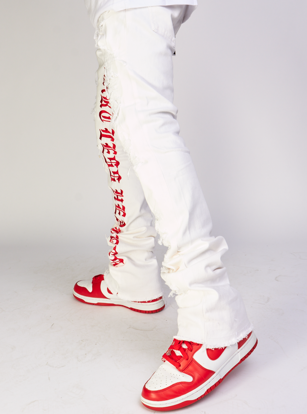 Focus Jeans - Heartless Stacked - White - 3559C