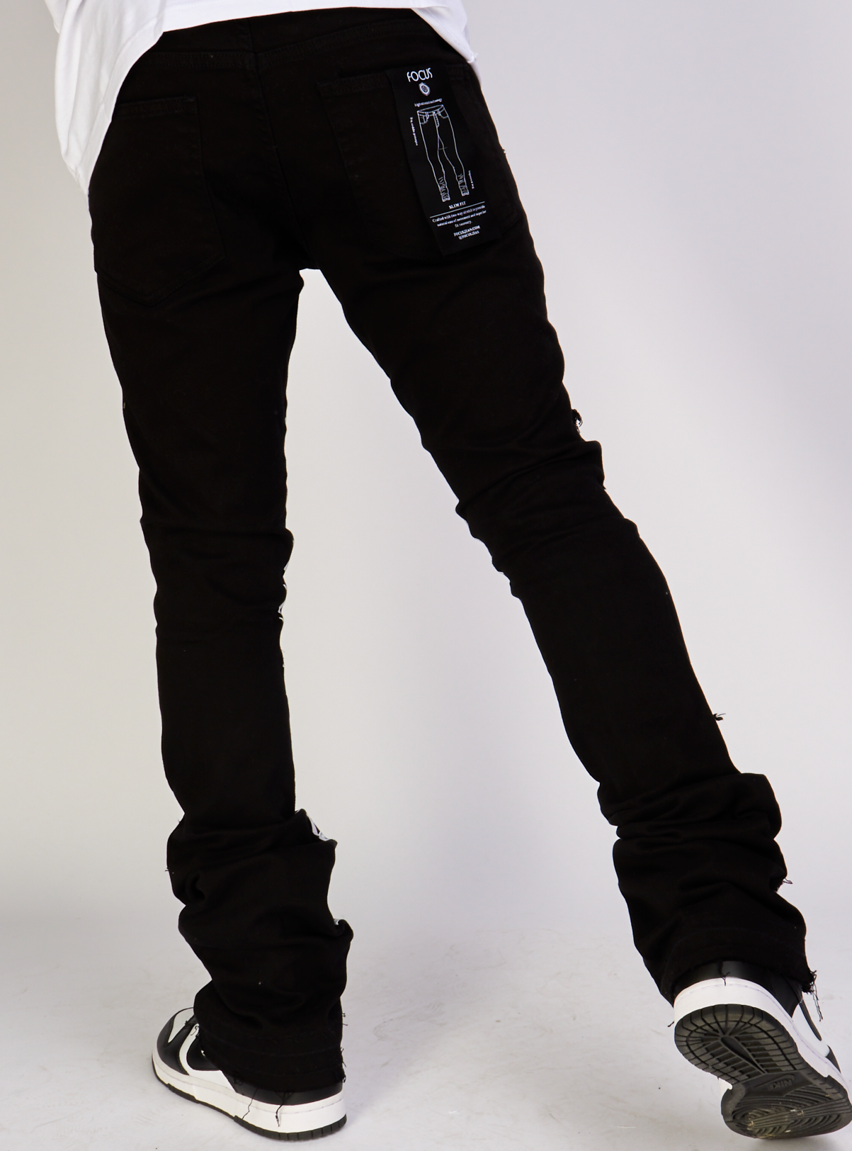 Focus Jeans - Heartless Stacked - Black - 3559C