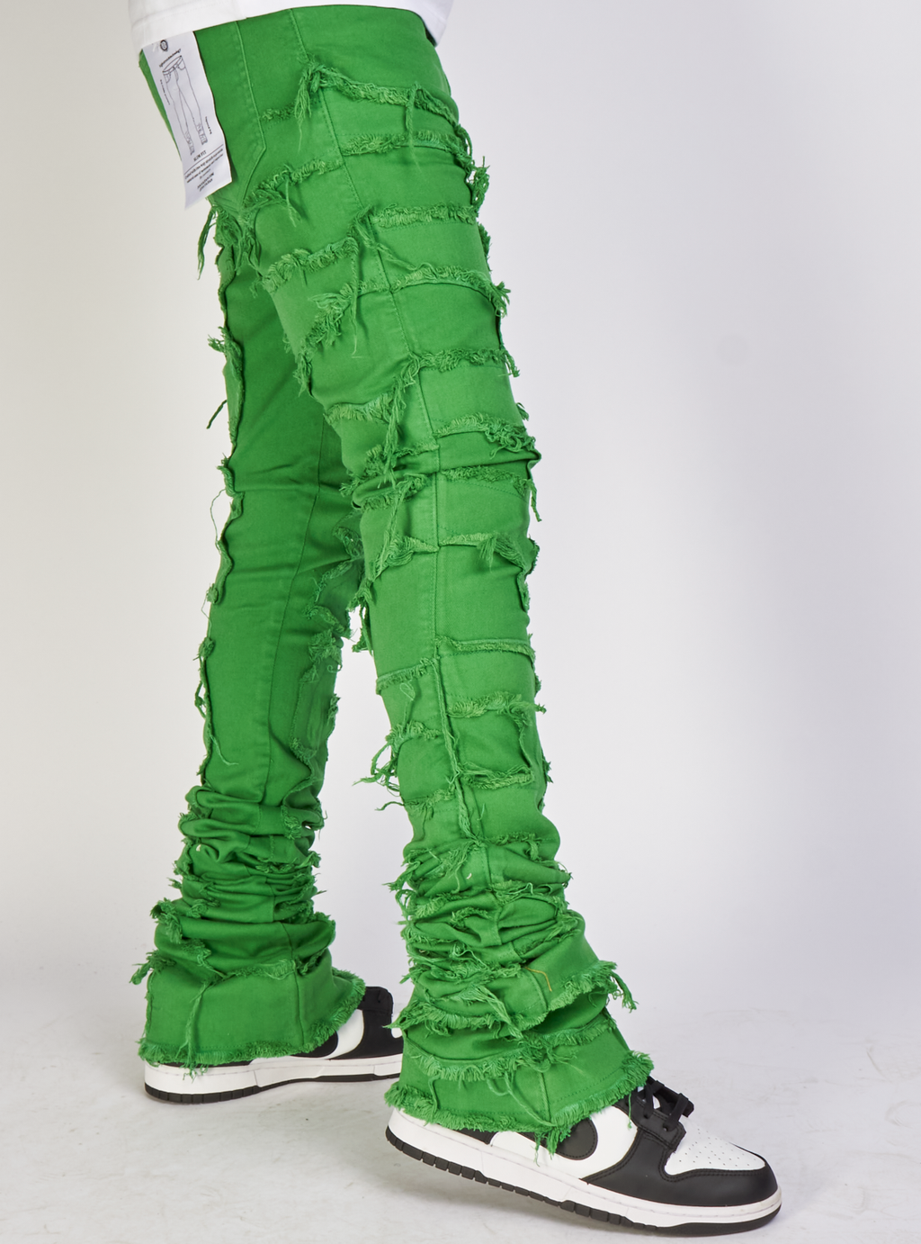 Focus Jeans - Distressed Super Stacked - Green - 3445C