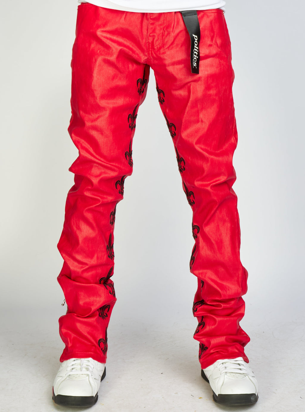 Politics Jeans - Endacott - Red with Black - 502