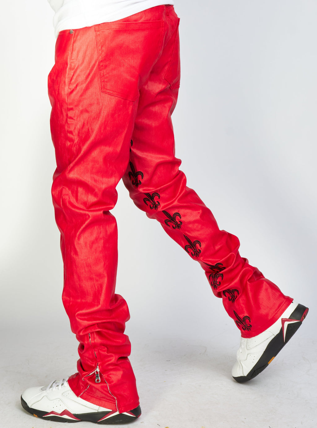 Politics Jeans - Endacott - Red with Black - 502