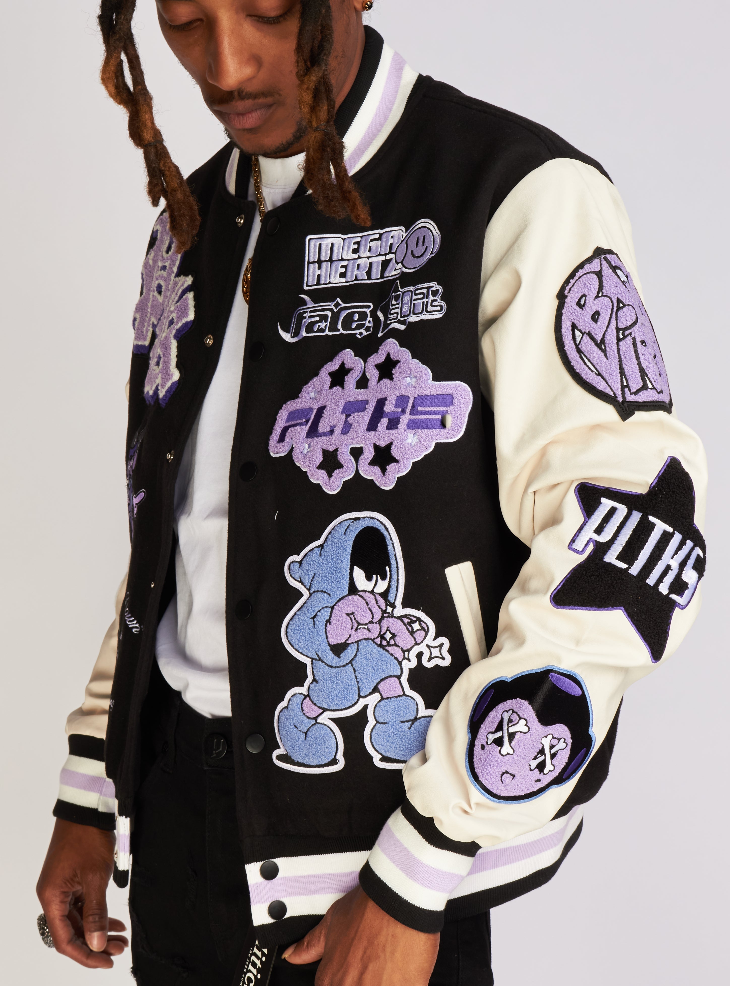 Politics Jacket - Crawford Black Varsity - 426