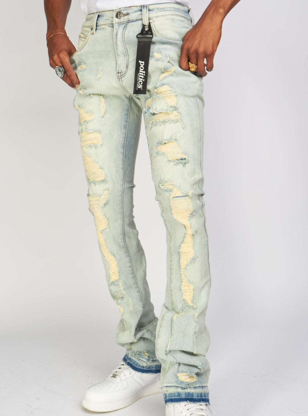 Politics Jeans - Uzi - Light Vintage Blue - 505