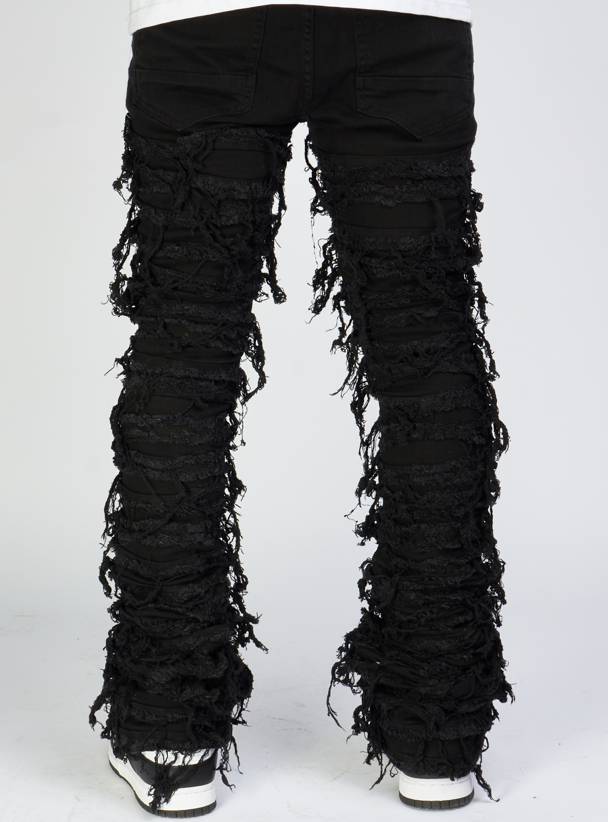 Majestik Jeans - Nirvana Rip & Frayed Stacked - Black - DL2260