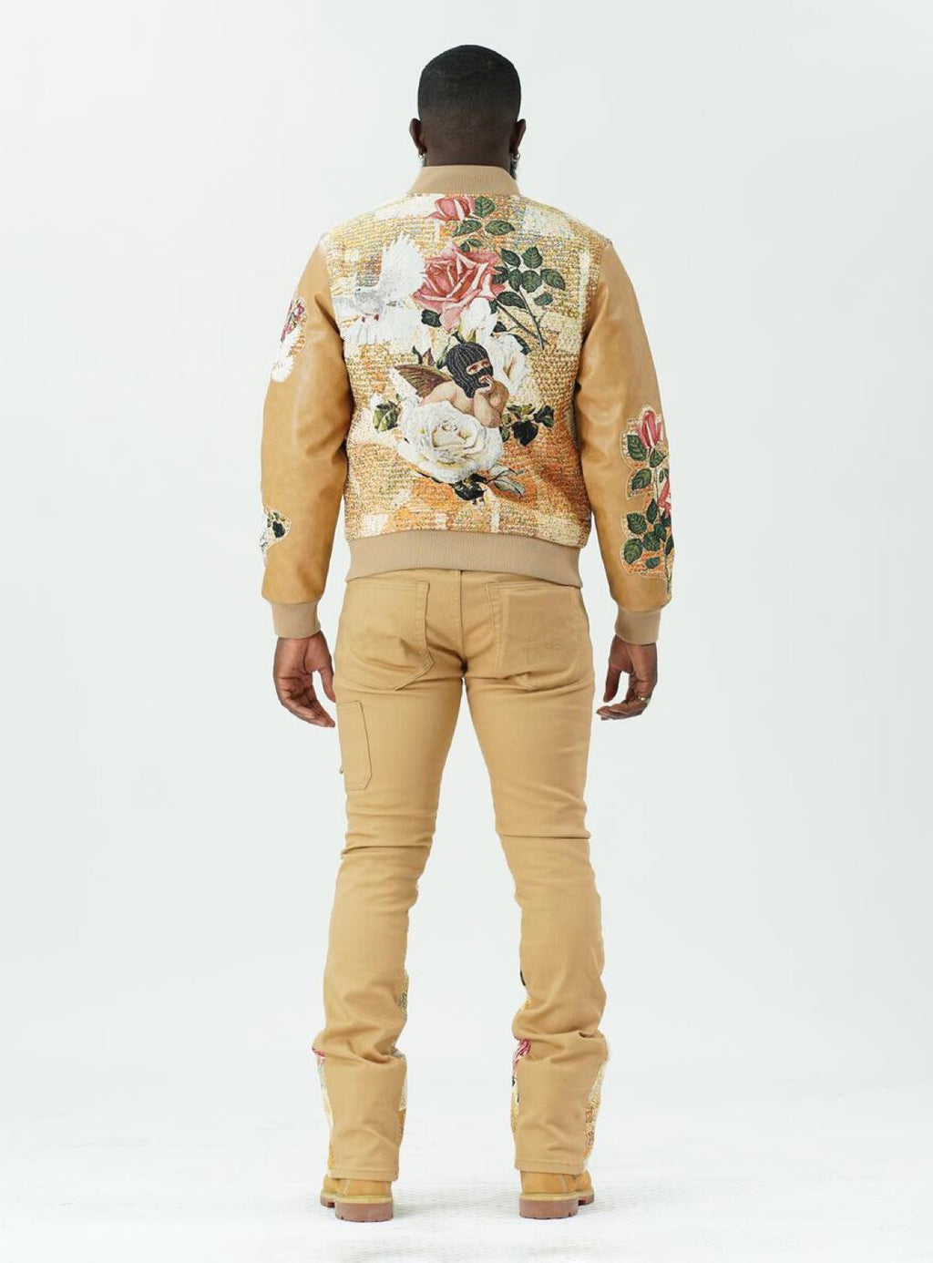 Frost Original Jacket - Angel Tapestry Varsity - Khaki - F1015