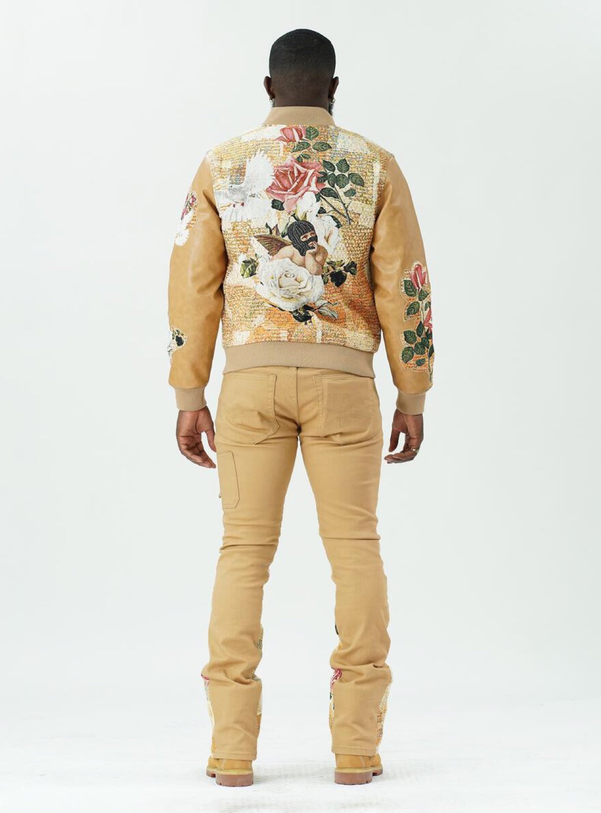 Frost Original Jacket - Angel Tapestry Varsity - Khaki - F1015