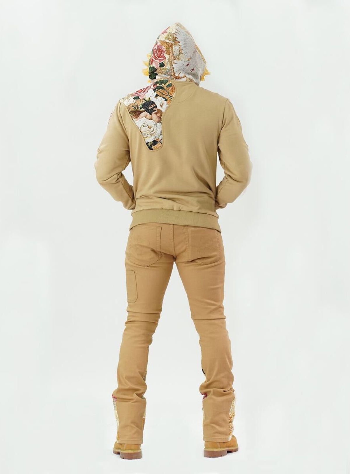 Frost Original Hoodie - Angel Tapestry Full Zip Up - Khaki - F5115