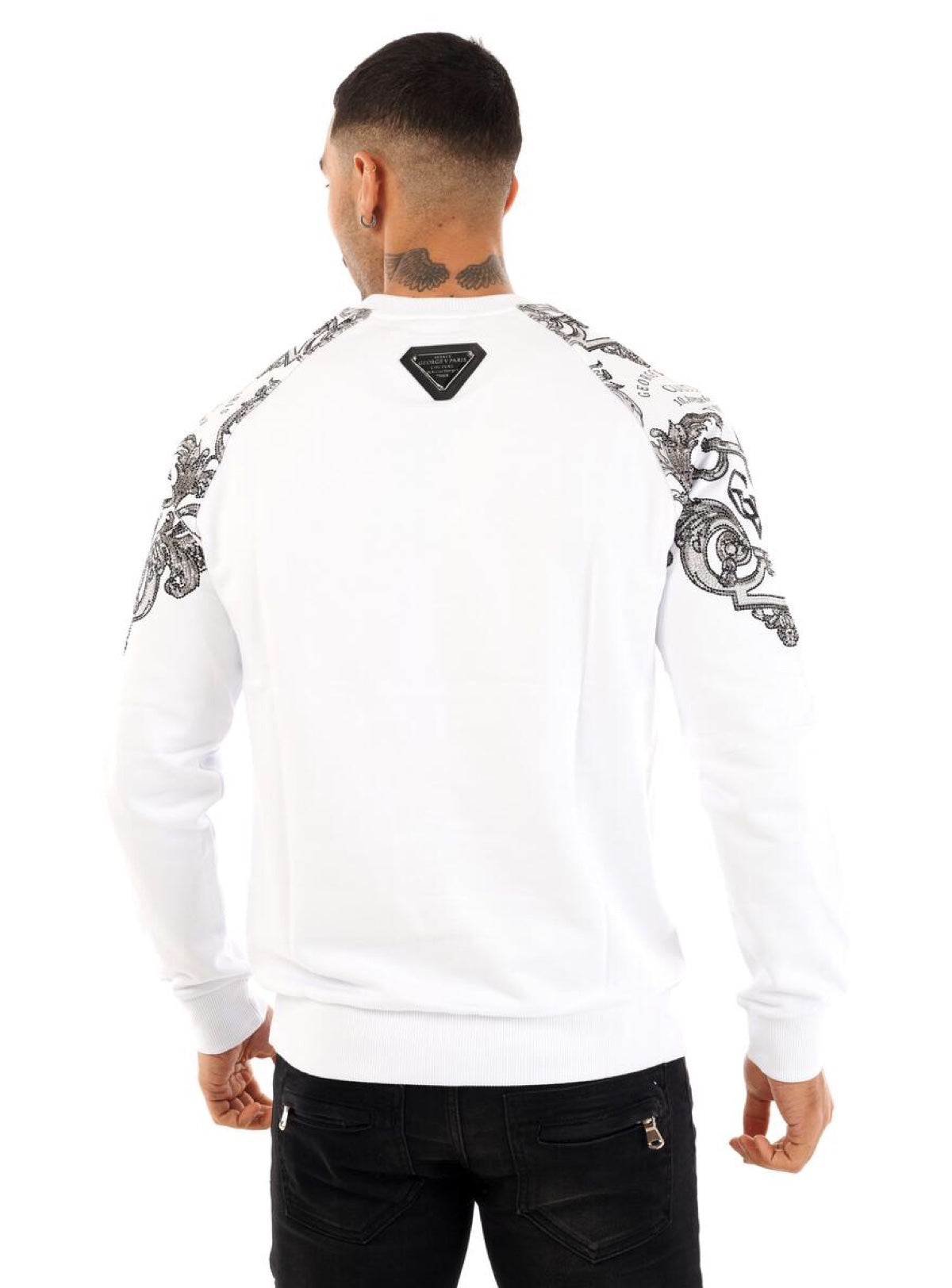 George V Sweatshirt - Elegant Armor - White - GV2426