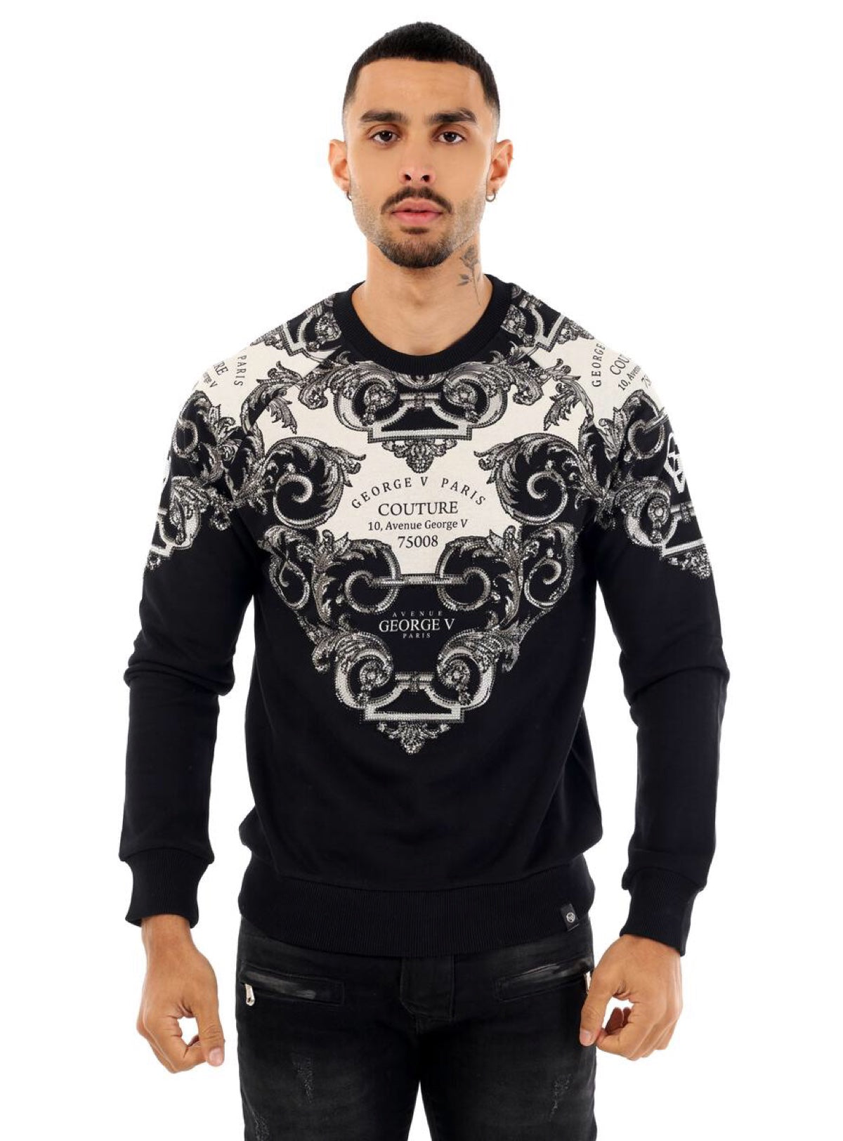 George V Sweatshirt - Elegant Armor - Black - GV2426