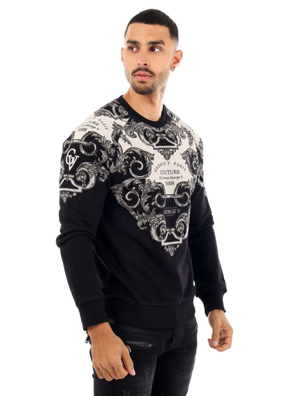 George V Sweatshirt - Elegant Armor - Black - GV2426