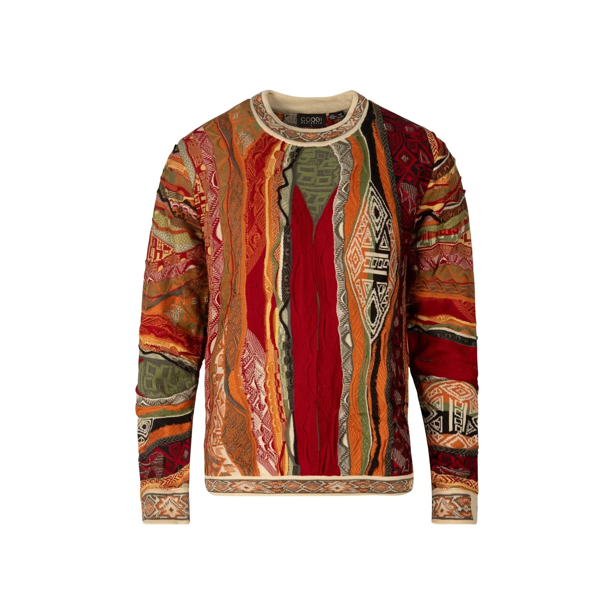 Coogi Sweater -  Multi Rust - C23110