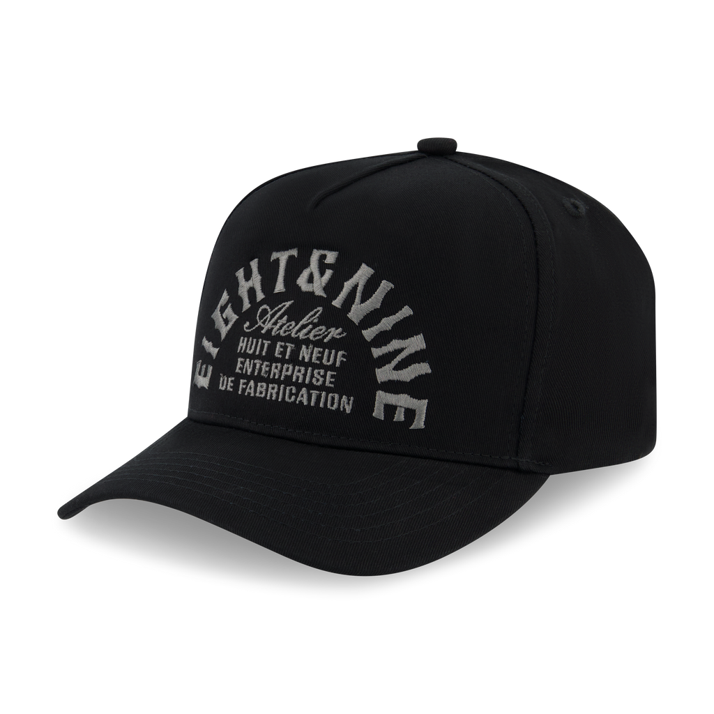 8&9 Hat - Atelier Snapback - Black