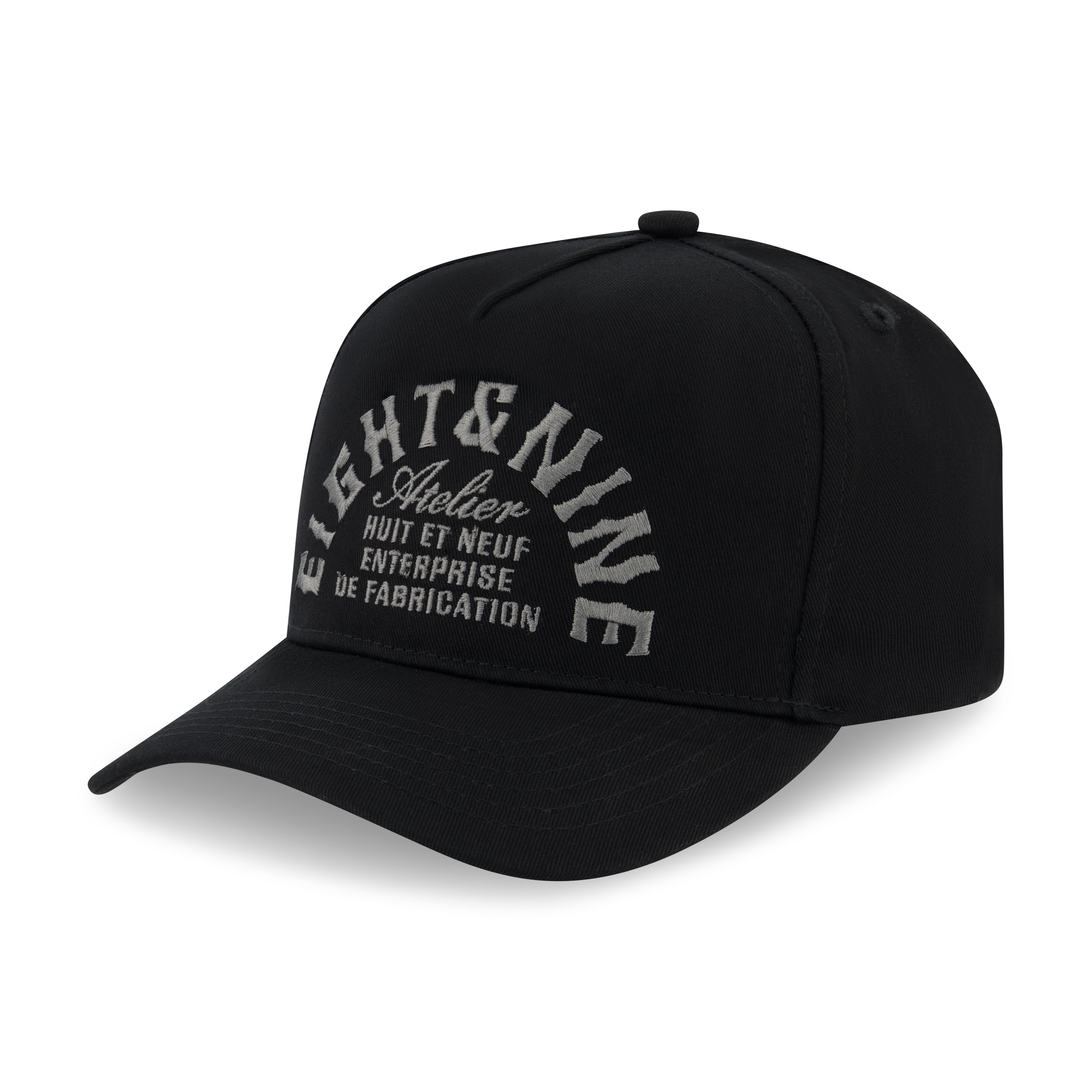 8&9 Hat - Atelier Snapback - Black