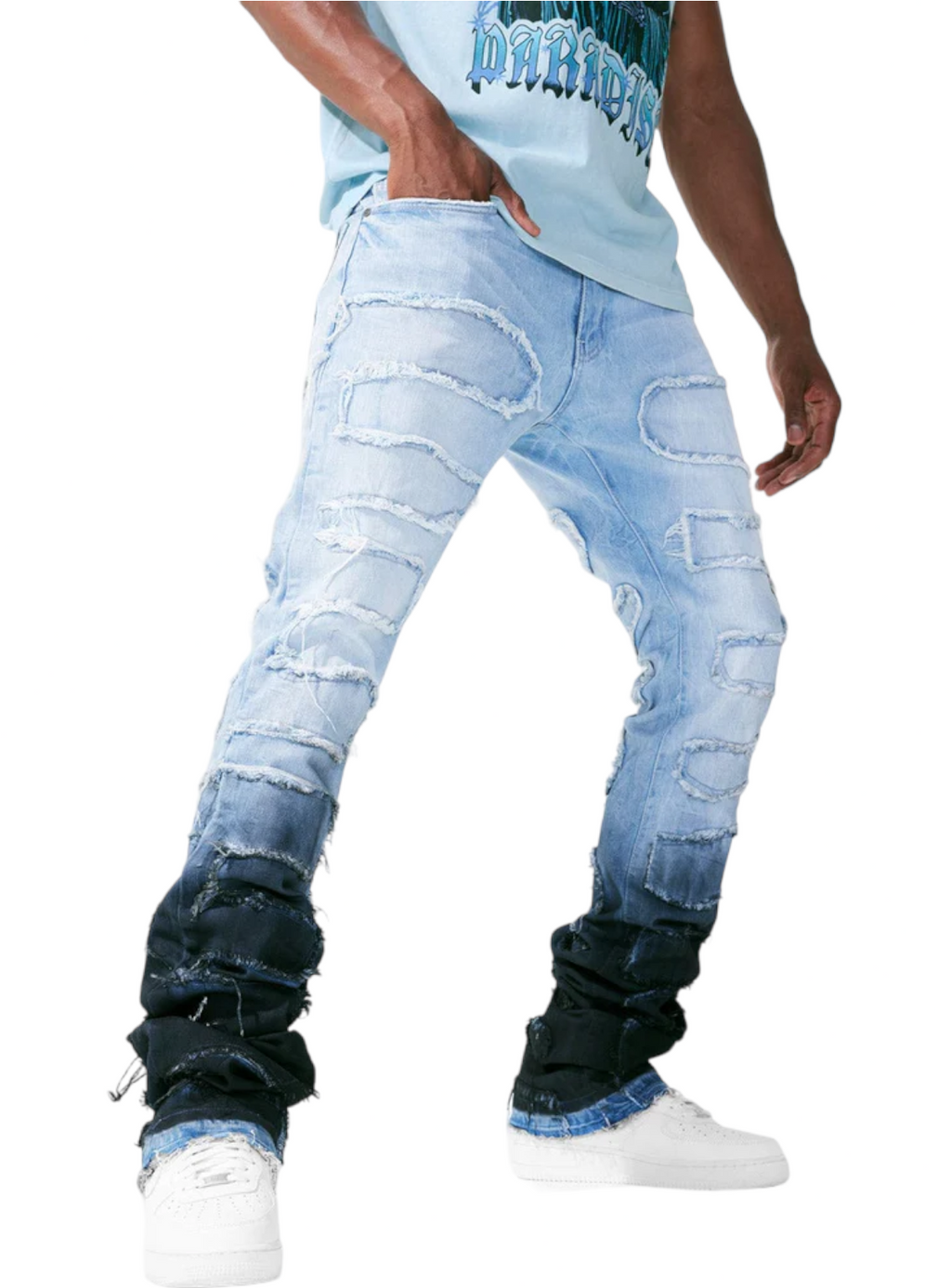 Jordan Craig Jeans - Martin Stacked Oasis - Blue Wave - JTF1131