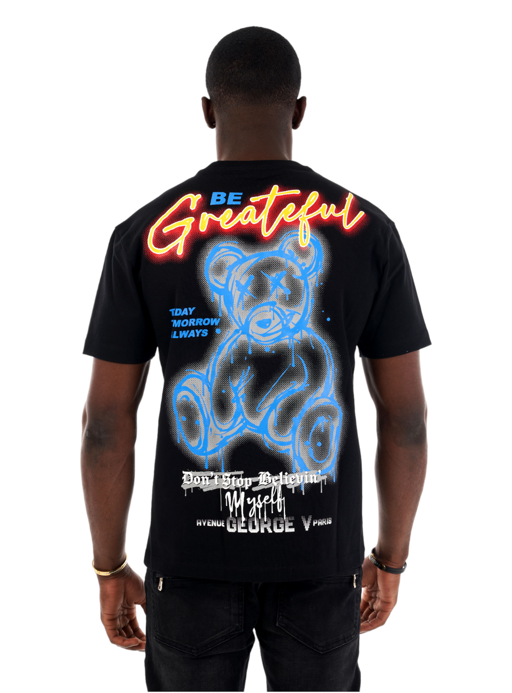 George V T-Shirt - Don't Stop Believin - Black - GV2558