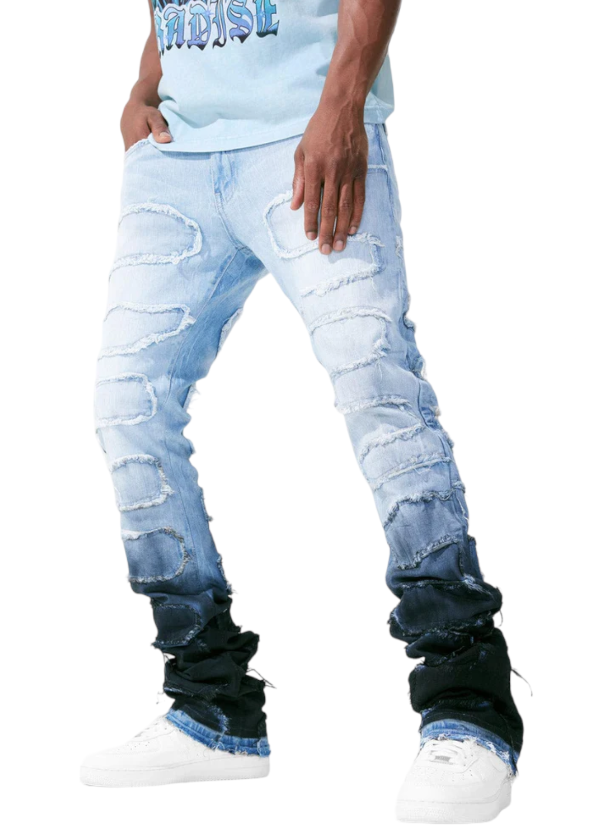 Jordan Craig Jeans - Martin Stacked Oasis - Blue Wave - JTF1131