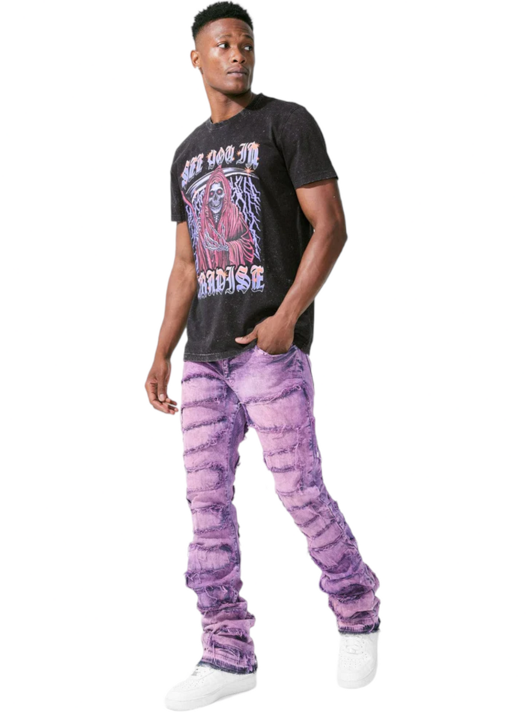 Jordan Craig Jeans - Martin Stacked Oasis - Blush - JTF1131