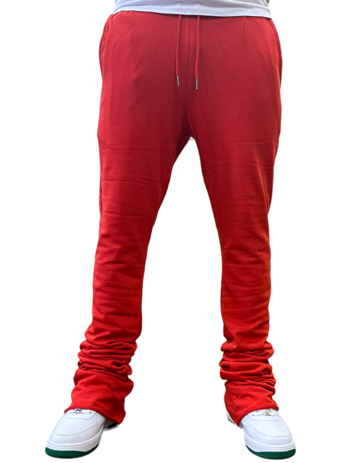 Jordan Craig Sweatpants - Terry Super Stacked Flare - Red - 8721L