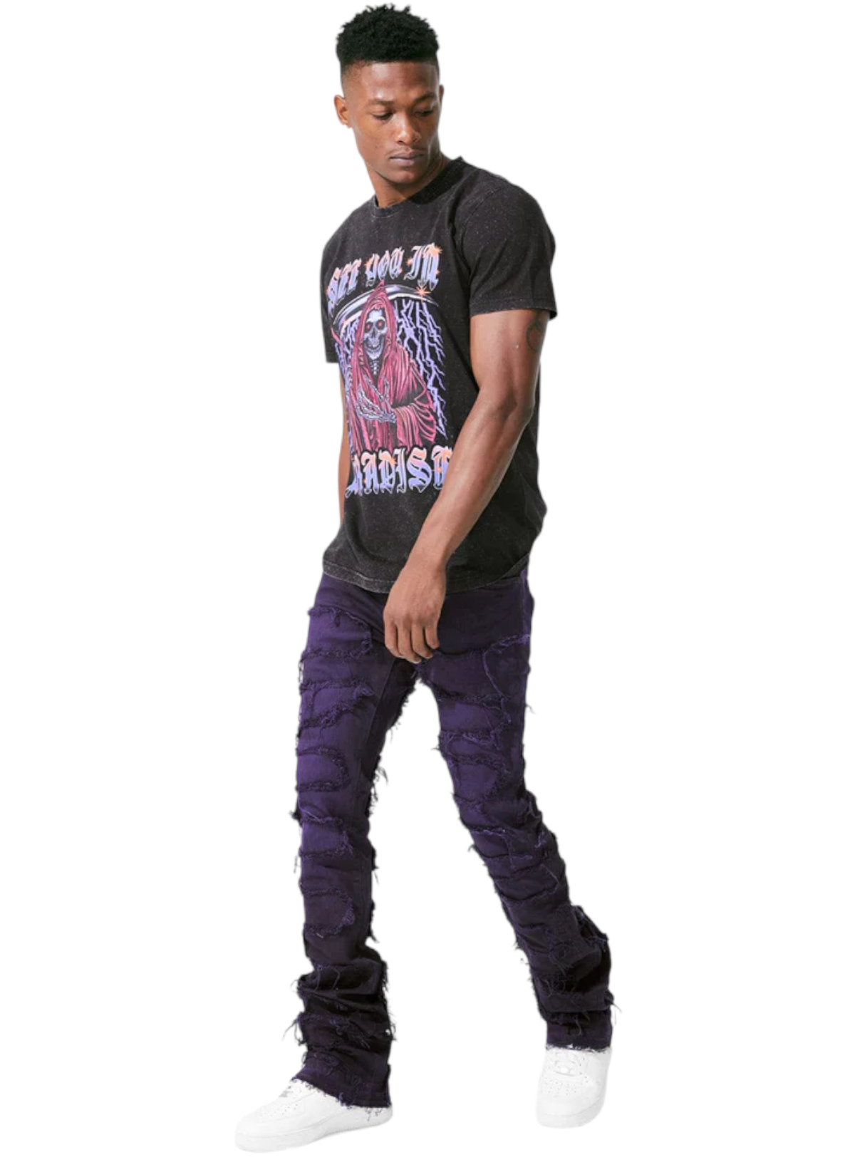 Jordan Craig Jeans - Martin Stacked Oasis - Purple - JTF1131