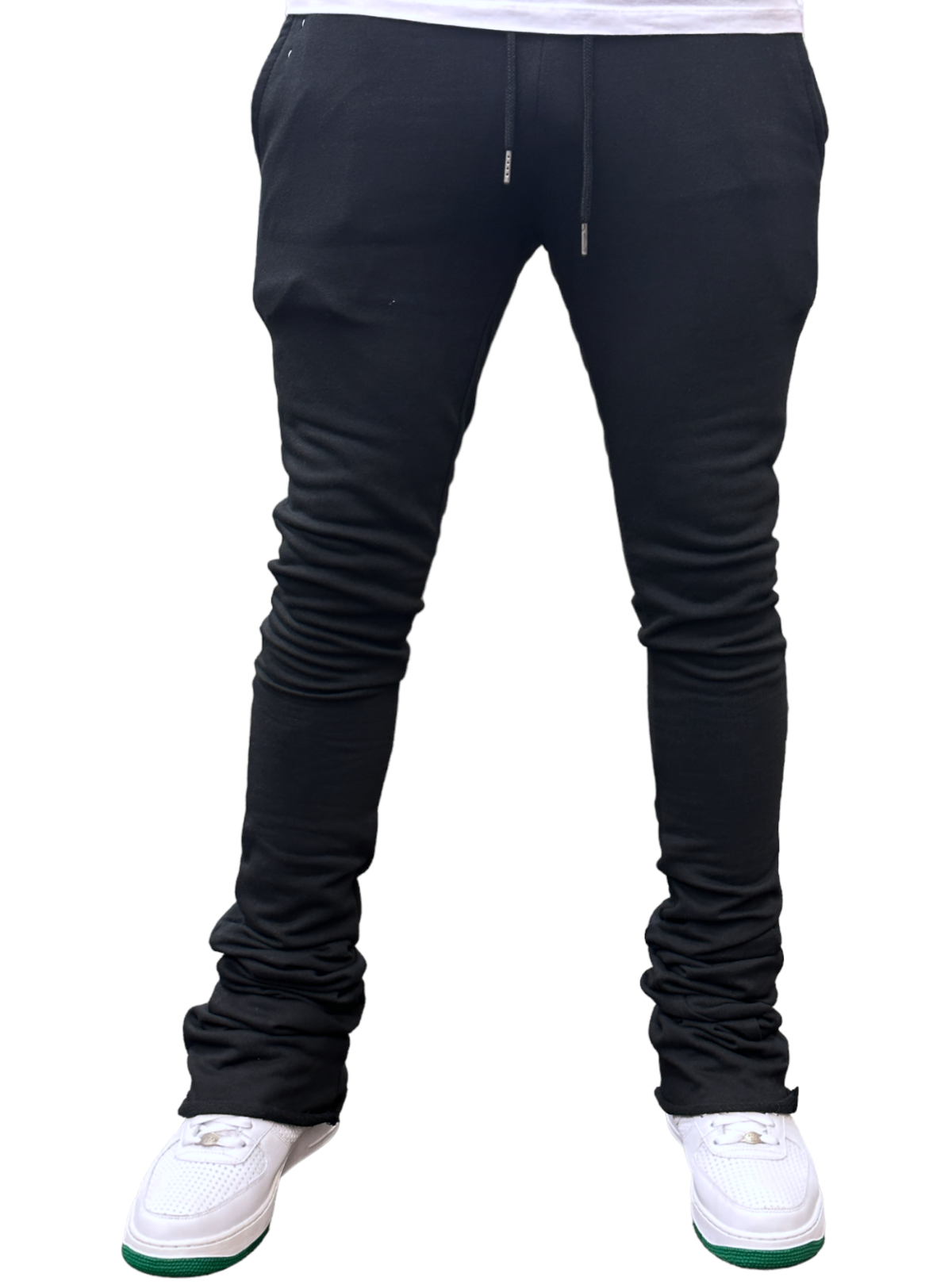 Jordan Craig Super Stacked Flare Sweatpants Terry - Black - 8721L