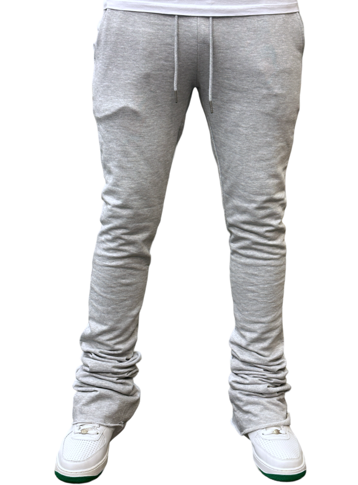 Jordan Craig Sweatpants - Terry Super Stacked Flare - Heather Grey - 8721L