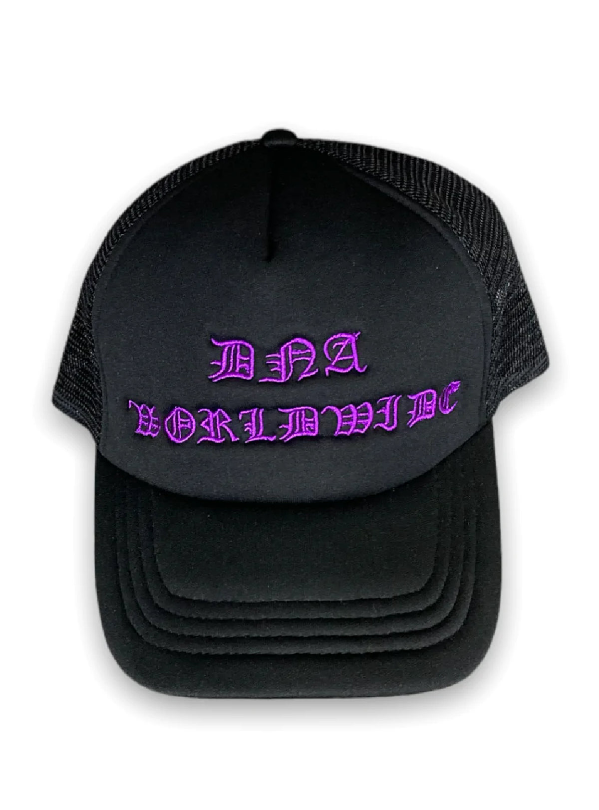 DNA Hat - Worldwide Trucker - Black With Purple