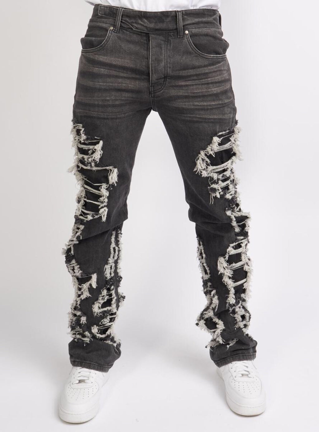 LNL Jeans - Beckman - Stacked - Ultra Distressed - Black Wash - 505