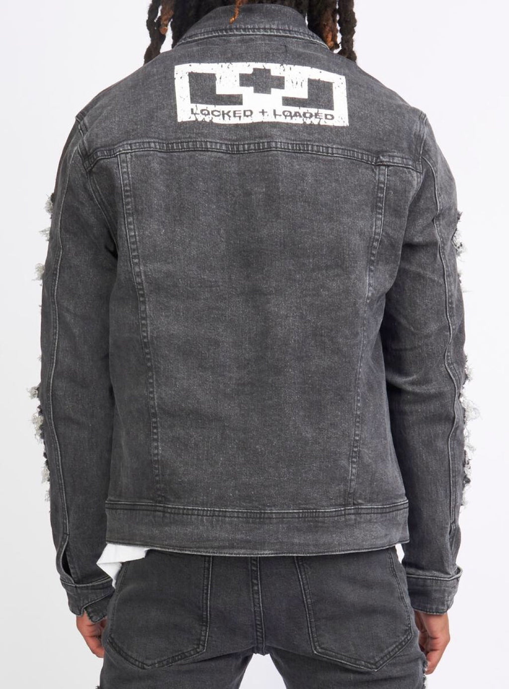LNL Denim Jacket - Beckman - Ultra Distressed - Black Wash - 533