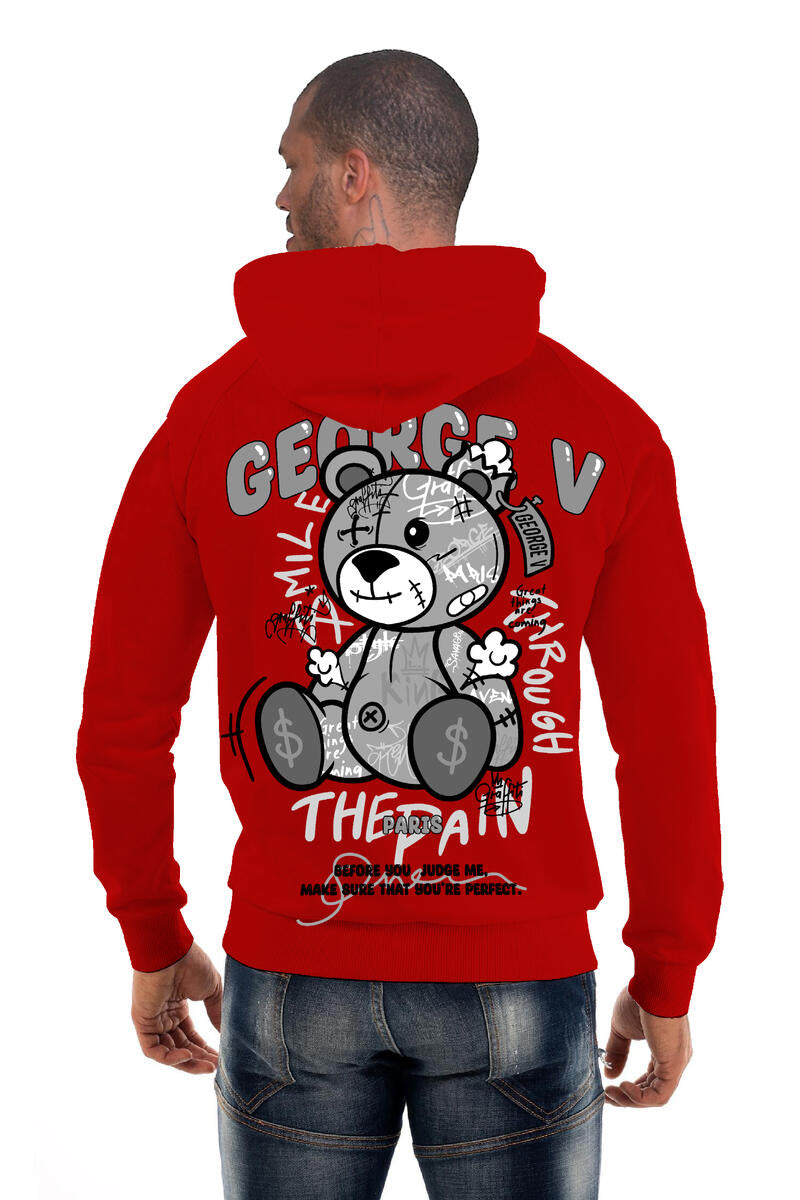 George V Hoodie - Before You Judge Me - Red - GV2629