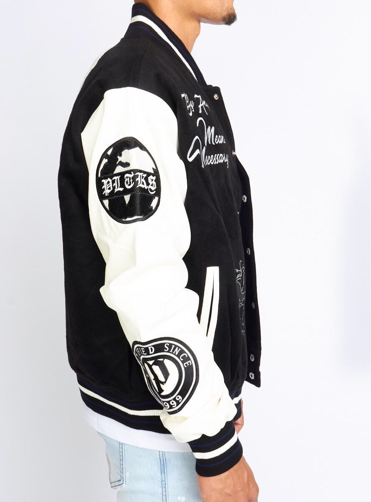 Politics Jacket - Ramsey Varsity - Black - 428