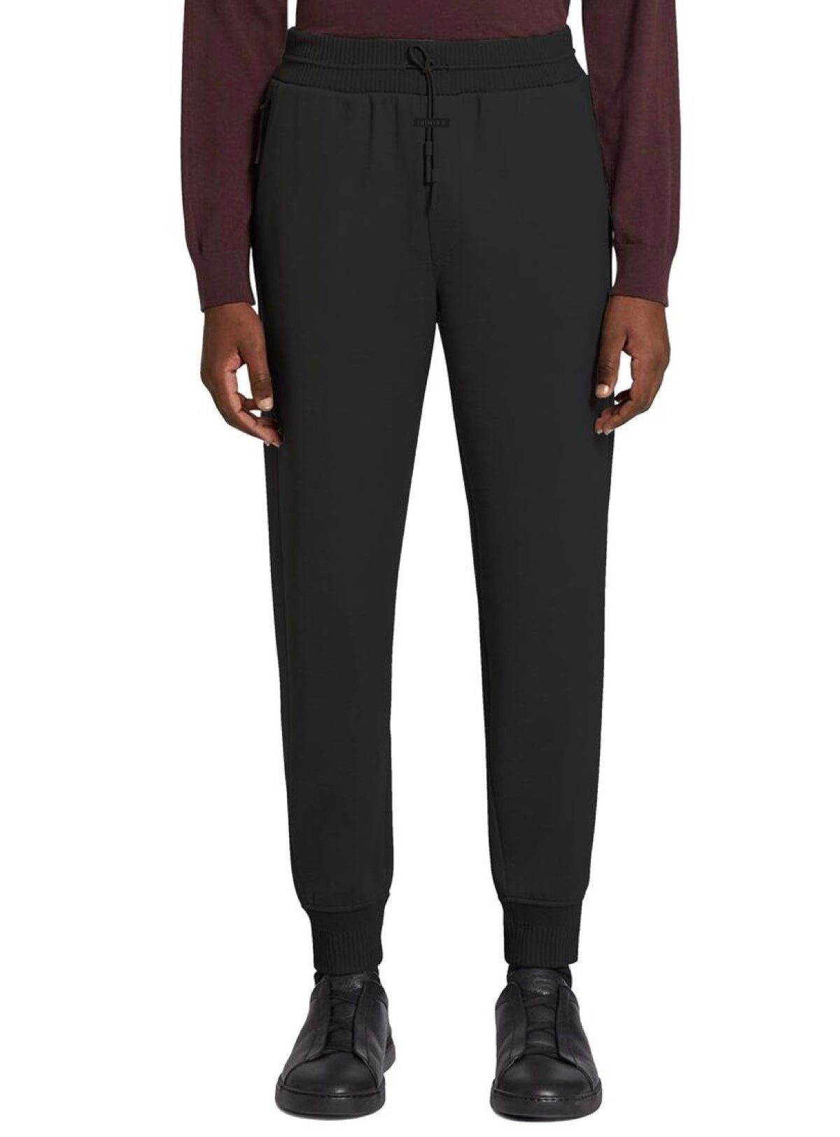 Inimigo Sweatpants - Logo Leather Tag - Dark Black - ISP9253