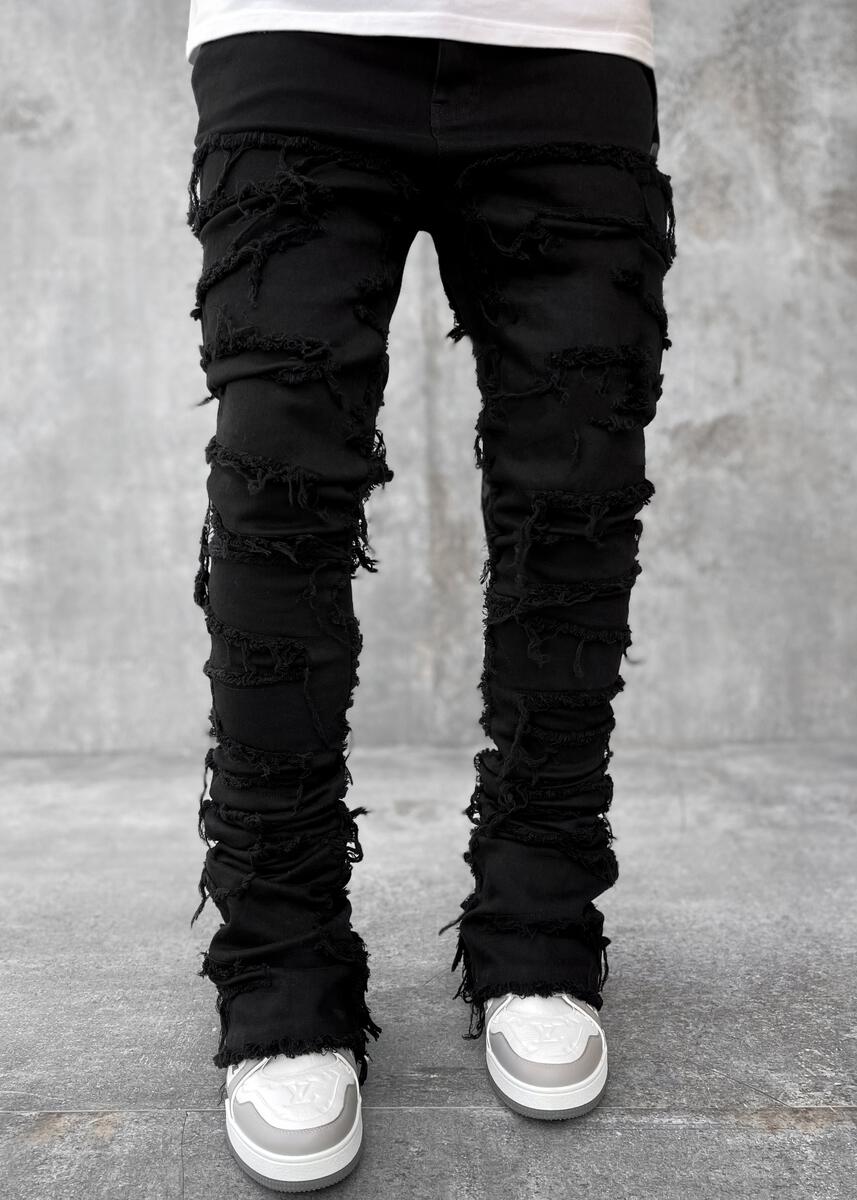 Guapi Jeans - Blood Diamond Stacked Denim - Obsidian Black - GUAP08