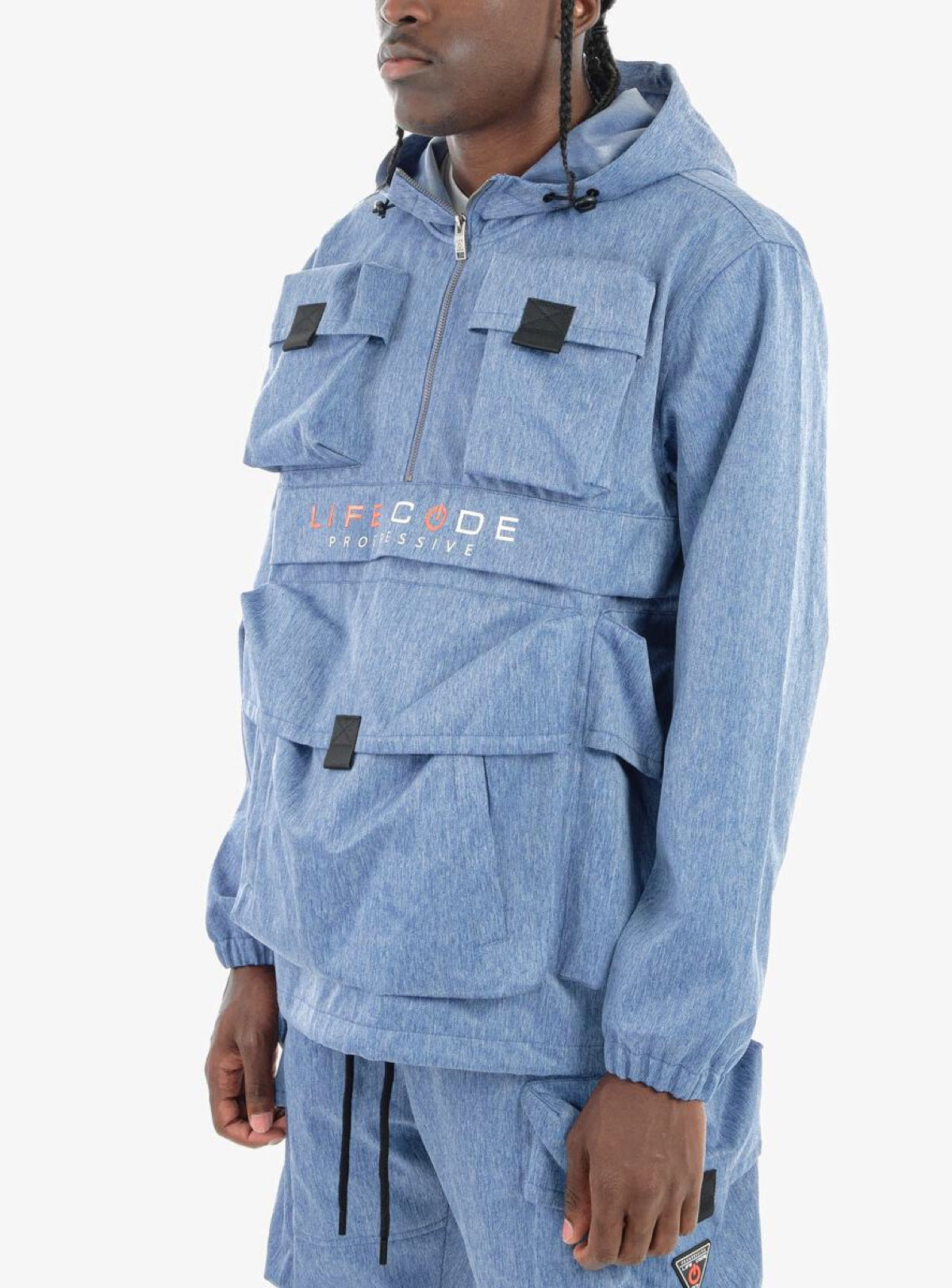 Life Code Jacket - Twill Cargo - Heather Blue - 23J39