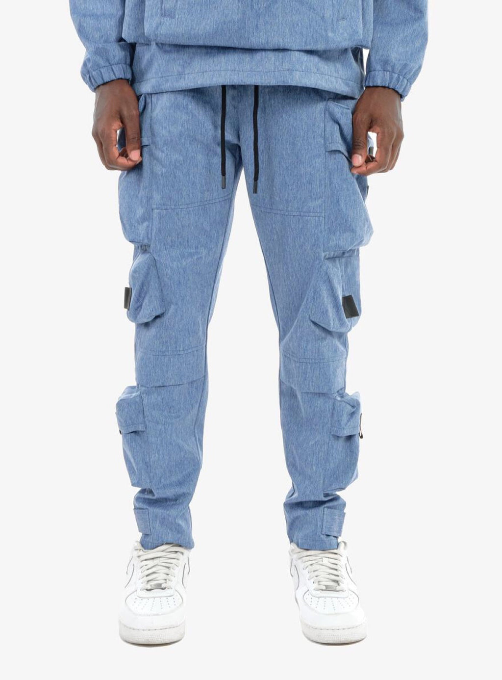 Life Code Track Pants - Twill Cargo - Heather Blue - 23P39