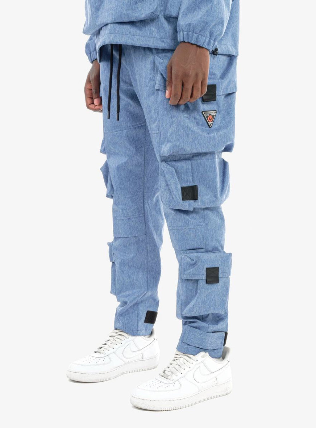 Life Code Track Pants - Twill Cargo - Heather Blue - 23P39