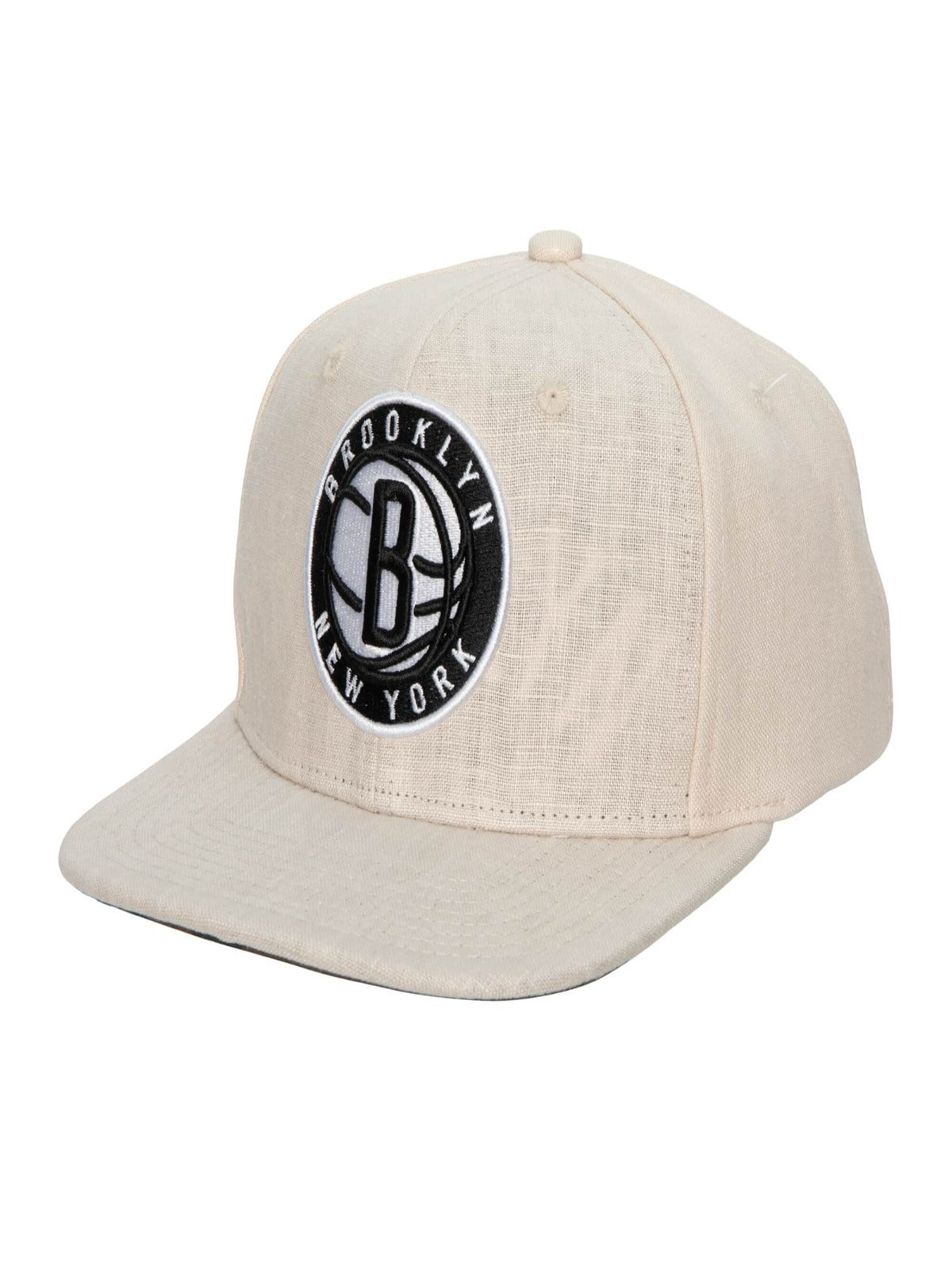 Mitchell & Ness Hat - NBA Cut Away Snapback - Nets - Off White - SH20118