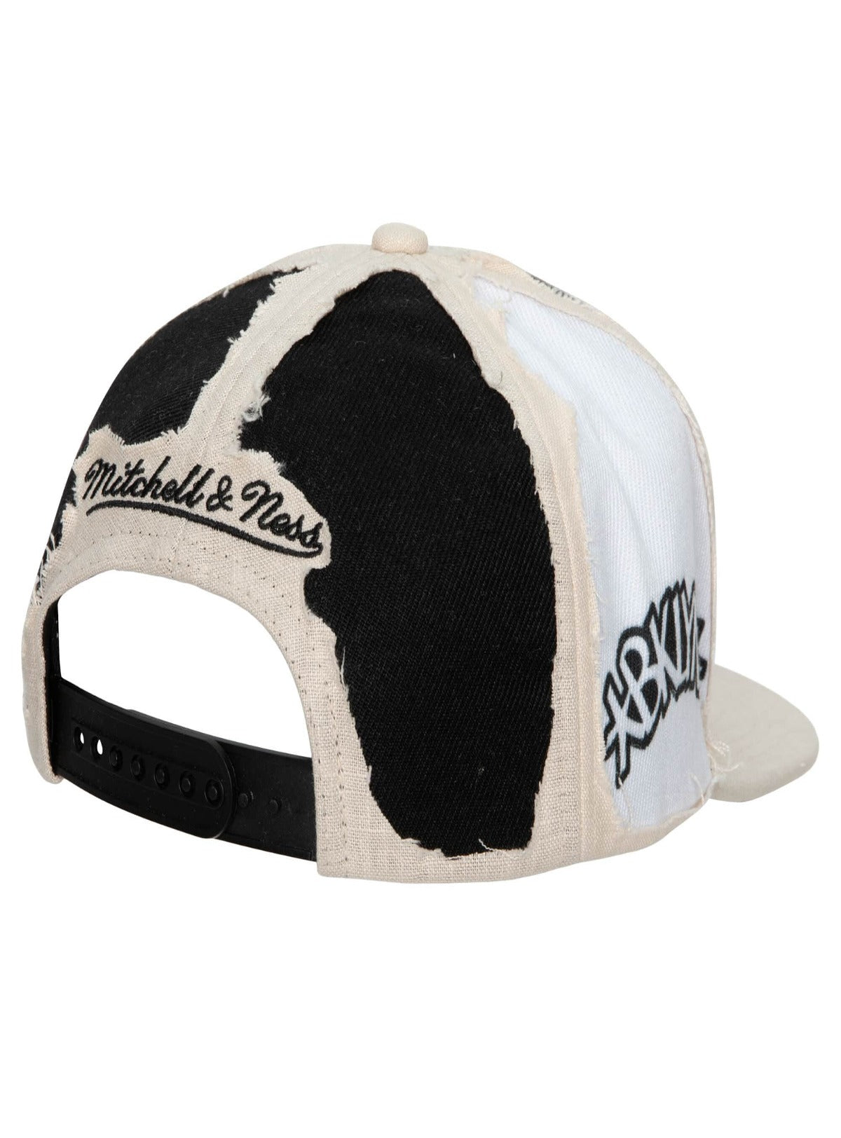 Mitchell & Ness Hat - NBA Cut Away Snapback - Nets - Off White - SH20118