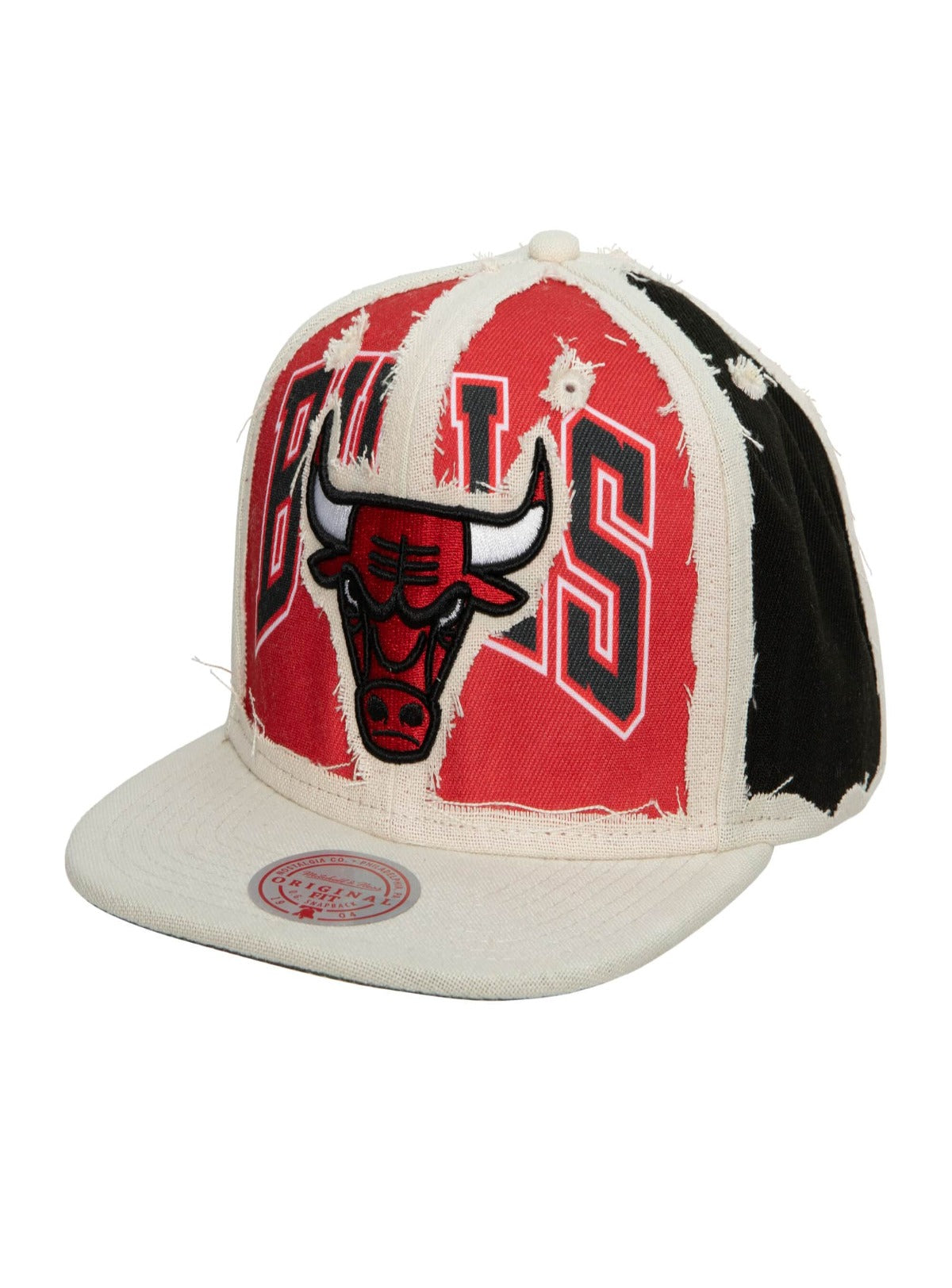 Mitchell & Ness Hat - NBA Cut Away Snapback - Bulls - Off White - SH20118