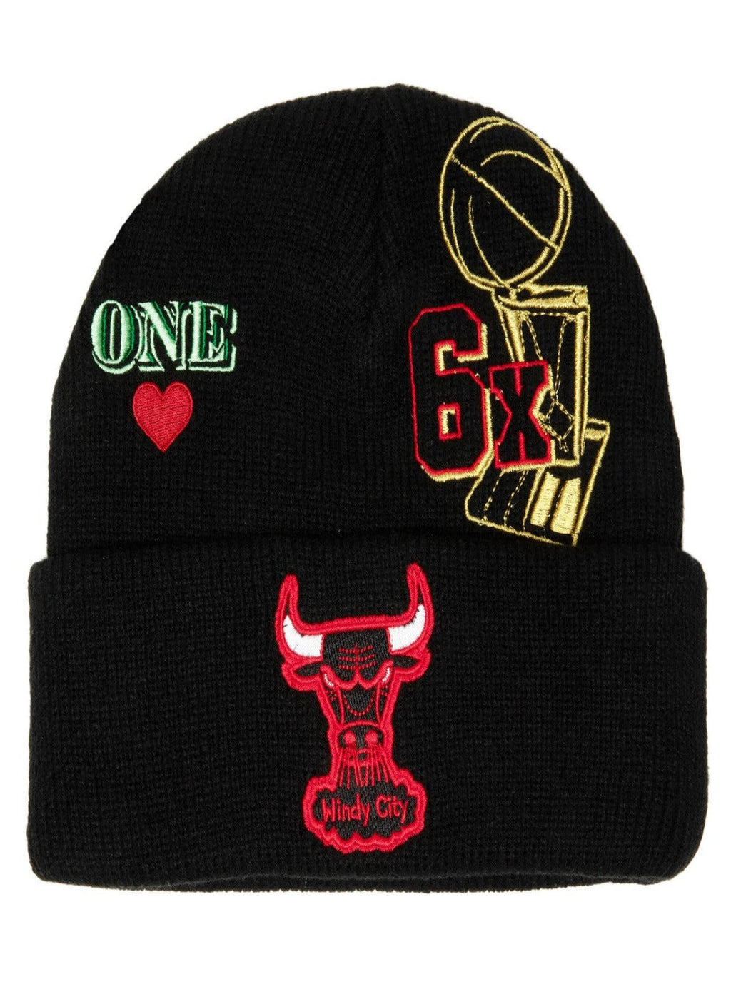 Mitchell & Ness Hat - NBA Hyperlocal Knit Beanie - Bulls - Black - SH21011