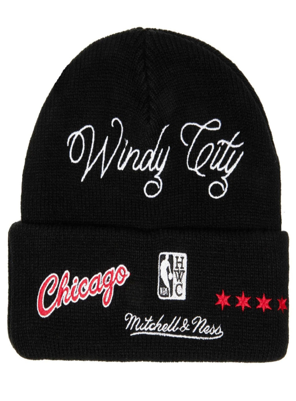 Mitchell & Ness Hat - NBA Hyperlocal Knit Beanie - Bulls - Black - SH21011
