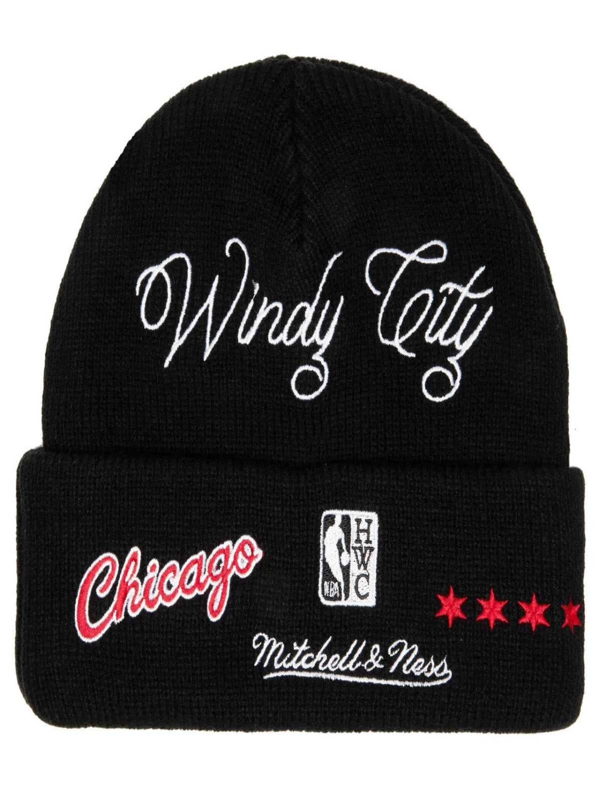 Mitchell & Ness Hat - NBA Hyperlocal Knit Beanie - Bulls - Black - SH21011