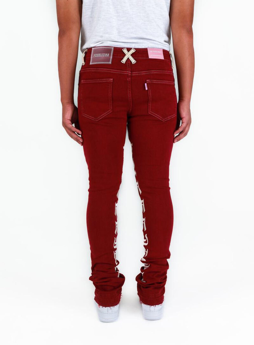 Pheelings Jeans - Against All Odds - Flare Stacked - Burgundy - PH-FA22-09