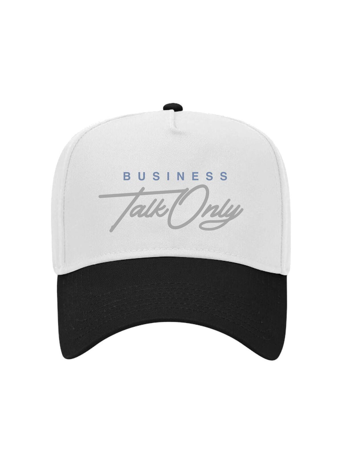 Outrank Hat - Business Talk Only Snapback - White - ORH478