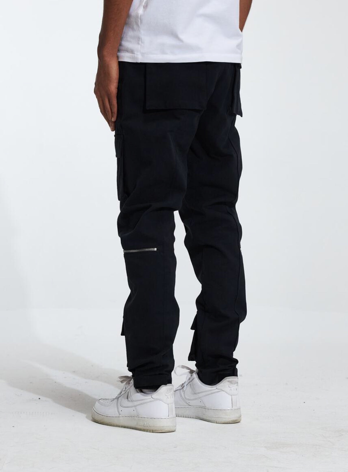 Crysp Denim Jeans - Cade Cargo - Black - CRYF222-201