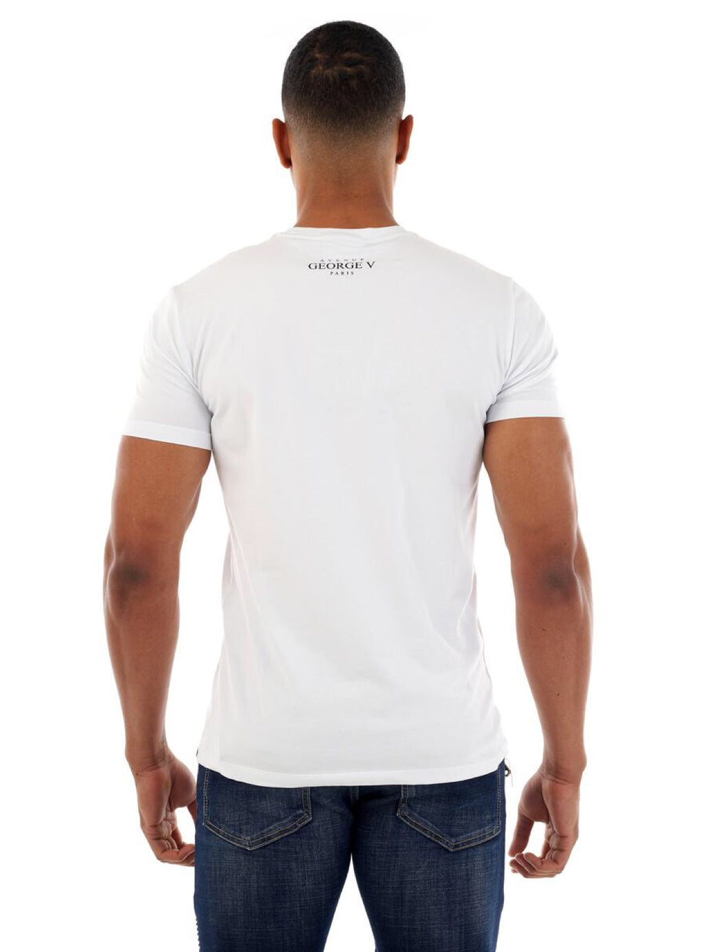 George V T-Shirt - Camo Bear - White And Gold - GV2511