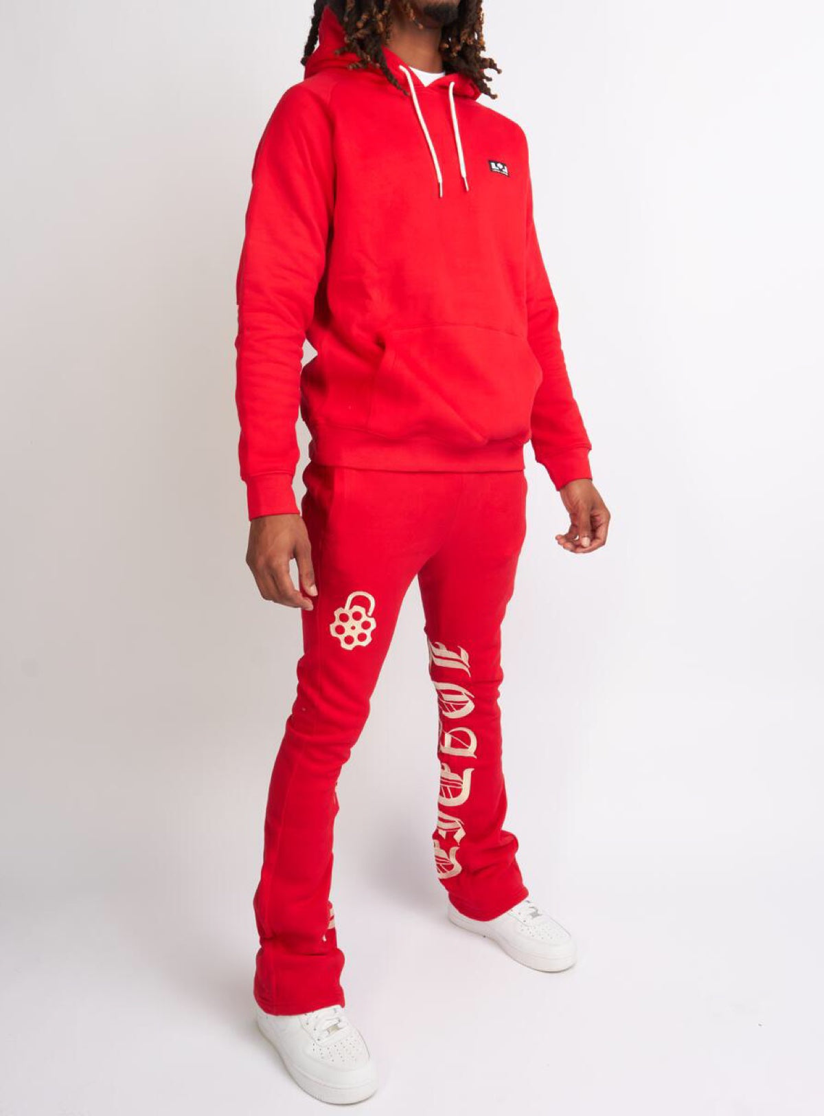 LNL Sweatsuit - Chamber - Red And Cream - 351