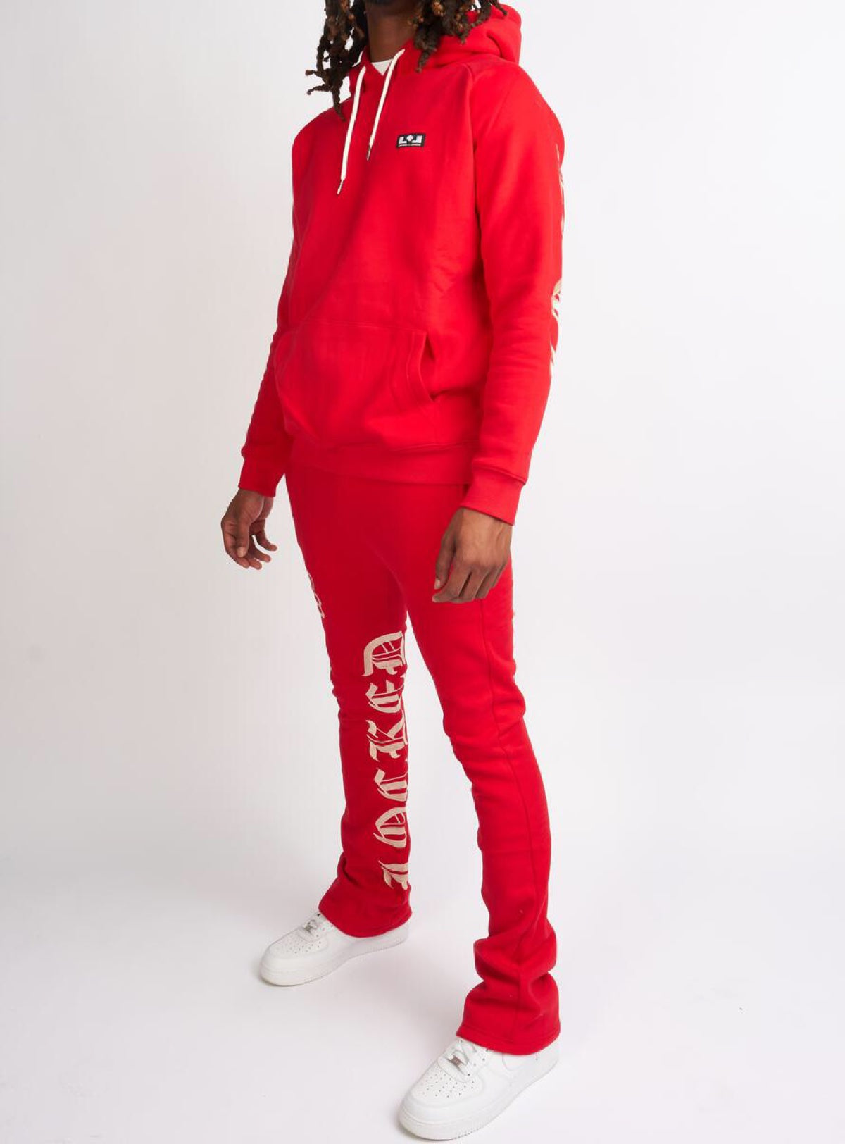 LNL Sweatsuit - Chamber - Red And Cream - 351